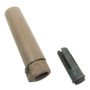 5KU silenziatore SF 556 socom ver.2 con spegni fiamma 14mm- (tan)