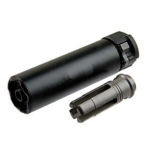 5KU silenziatore SF 556 MINI Socom con spegni fiamma 14mm- (nero)