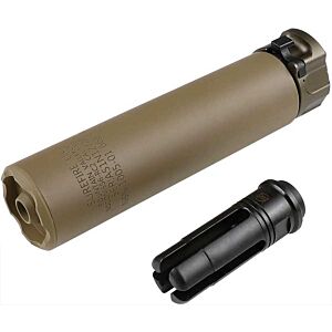 5KU silenziatore SFire 556 socom con spegni fiamma 14mm- (tan)
