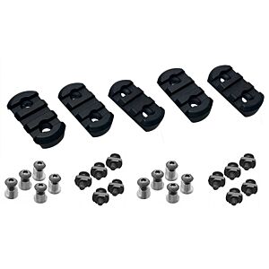 5KU SET slitte 1,5 pollici per astine keymod/M-LOK (nere)