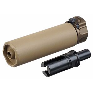 5KU silenziatore SOCOM46-MINI con spegni fiamma per mitraglietta mp7 (tan) (Umarex/KWA)