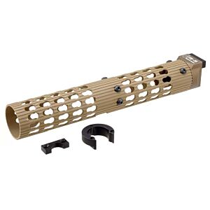 5KU VS-25 style KEYMOD handguard for ak electric gun (tan) (Cyma dedicated)