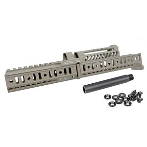 5KU ZENITCO style astina SPORT rail full set per fucile elettrico LCT PP19 (tan)