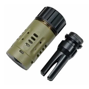 5KU silenziatore DA SANDMAN ENHANCED con spegni fiamma 14mm- (tan)