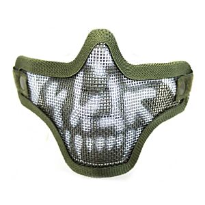 Nuprol maschera facciale in rete skull (verde)