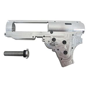 Retroarms gearbox rinforzato CNC da 8mm per fucili elettrici HK417 (reggi molla sgancio rapido)
