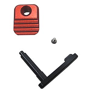 Retroarms fermo caricatore in alluminio CNC tipo A per m4 (rosso)