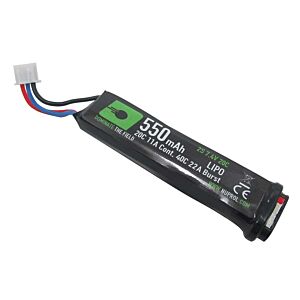 Nuprol batteria lipo 550mha 7.4v 20c per pistola elettrica g18/226/desert