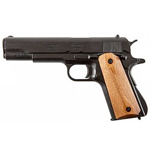Denix pistola da collezione M1911 Grip legno antiscivolo (caricatore non amovibile)