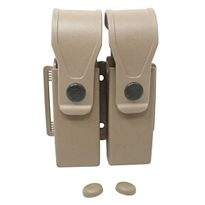 Vega holster tasca doppia caricatore pistola in polimeri tan
