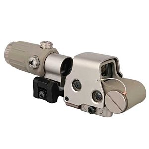 Big dragon set holo sight XPS3 + ingranditore 3x con anello ribaltabile (tan)