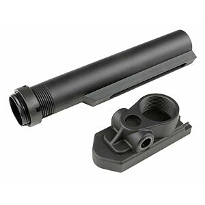 Airsoft Artisan tubo calcio in alluminio con aggancio per fucile MARUI SCAR SRE (nero)