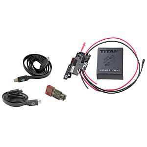 GATE TITAN contatto gearbox completo con circuito mosfet ADVANCED MODULE per fucili elettrici MARUI NGRS (cavi anteriori)