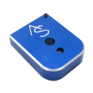 Aip base caricatore alluminio per pistola a gas hi capa (blu)