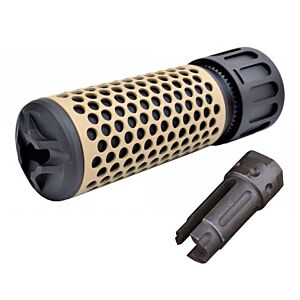 Big dragon silenziatore KAC-QDC CQB con spegnifiamma per fucile elettrico 14mm- (dual tone)