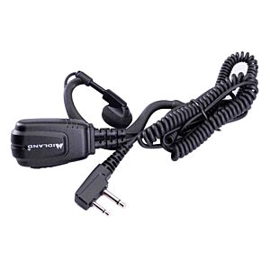 Midland microfono auricolare MA21 SECURE TX cavo spiralato per radio ricevitori Midland