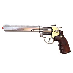 Wg pistola a co2 revolver full metal inox (8 pollici)