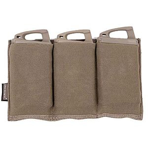 Emerson tasca aperta elastica tripla per caricatore fucile m4 (foliage green)