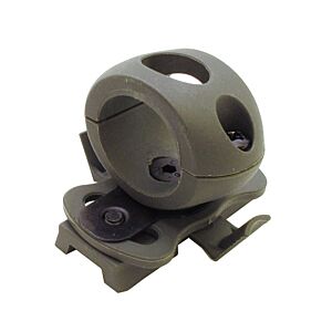Emerson fast helmet rail con porta torcia (verde)