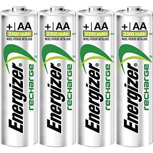Energizer set batterie stilo 2300mha ricaricabili