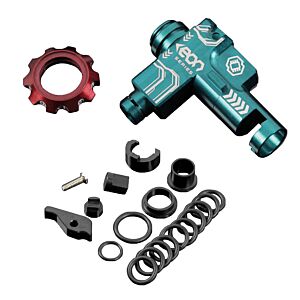 GATE EON T hop-up CYAN CNC full set per fucile elettrico M4 (ghiera rossa)