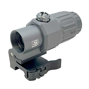 EVG ottica G33 ingranditore 3x con anello abbattibile MILSPEC (grigio)