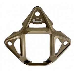 EVG piastra porta visore NVG OPS Skeleton style per elmetti (dark earth)