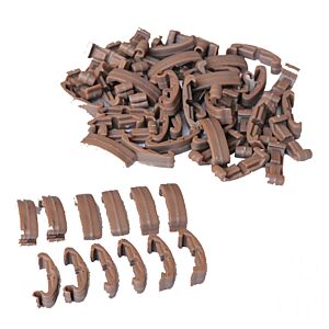 FMA LR rail cover set per astine ras (tan)