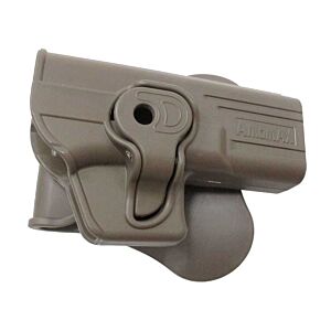 Amomax fondina rigida CQB per pistole glock (Dark earth)