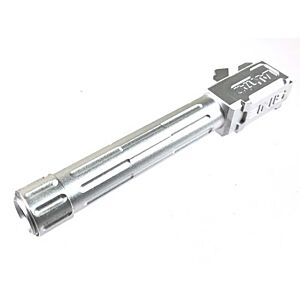 5KU canna esterna 9INE style con filetto per pistola Umarex glock19 (silver)