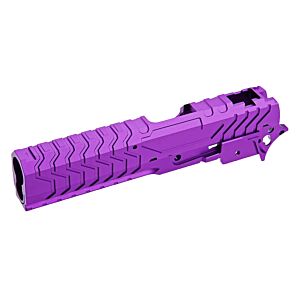 5KU MATRIX CNC aluminum slide & frame set for Marui Hi capa gas pistol (purple)