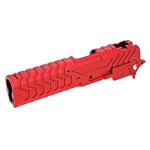 5KU MATRIX CNC aluminum slide & frame set for Marui Hi capa gas pistol (red)