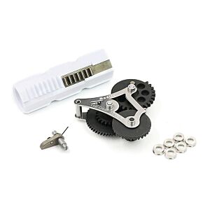 Modify kit ingranaggi in acciaio MODULAR+pistone per gearbox 6mm (15.05:1) Hi Speed