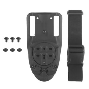 WOSPORT attacco GC style DROPLEG da cintura regolabile per fondina rigida (nero)