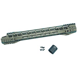 G&P astina Upper Cut M-LOK da 16.2 pollici per fucile m4 (tan)