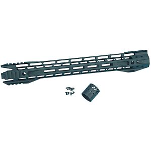 G&P astina Phantom M-LOK da 16.2 pollici per fucile m4 (nera)