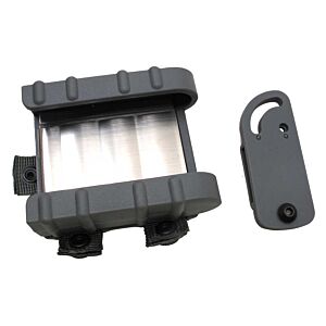 G&p clip porta cartucce cal.12 modulare con attacco cintura (grigio)