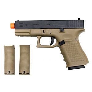 We pistola a gas g19 railed frame full metal tan (gen.4)