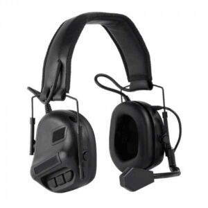 Wosport cuffie radio con microfono (nere)
