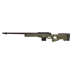Well fucile a molla AW338 accuracy con bipiede verde (Marui clone)