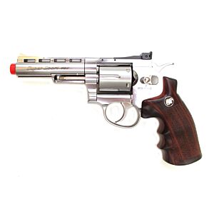 Wg pistola a co2 revolver full metal inox (4 pollici)