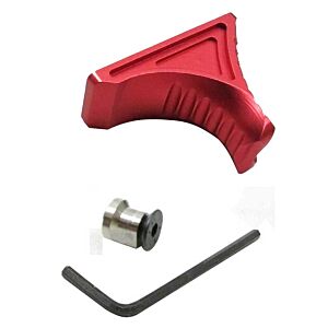 JJ airsoft grip hand stop RS KAVE per astine keymod (rossa)