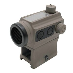 JJ airsoft ottica T043 mini red dot full set a energia solare (tan)