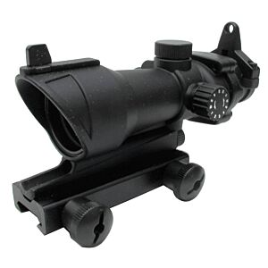JJ airsoft ottica acog 4x32 style con reticolo illuminato (rosso/verde)