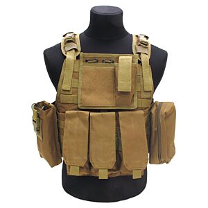 Royal plus molle tactical vest tan