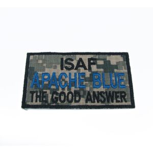 King arms patch ISAF apache blue acu
