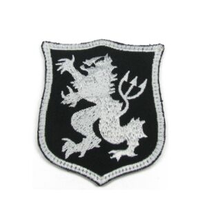 King arms patch gold team lion piccola (nera)