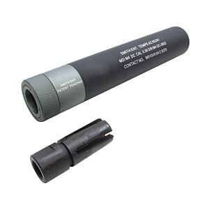 King arms silenziatore smith ent. qd con spegni fiamma m14 per fucile elettrico (corto)