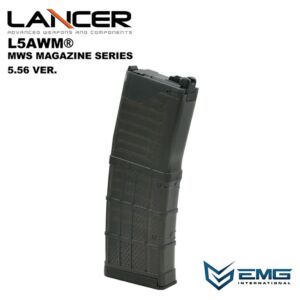 Angry Gun caricatore 35 colpi EMG LANTAC 5.56 L5AWM per fucile a gas M4 MWS