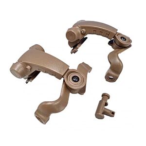 EARMOR M16 FLUX/MTEK Helmet rail adapters for MARK3 headset (coyote brown)
